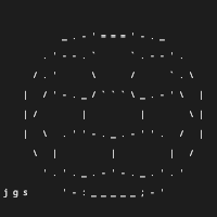 An ASCII art image of a soccer ball